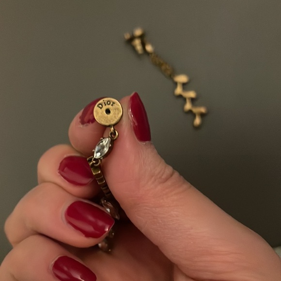 Dior Crystal Drop Earrings - Picture 5 of 5